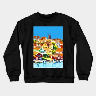 Fiskebäckskil Swedish Fishing Village Crewneck Sweatshirt